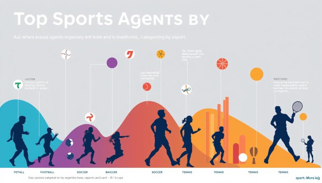 Breakdown of top sports agents by sport