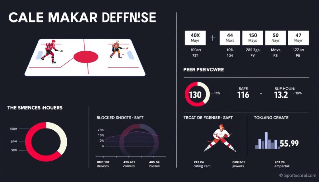 Cale Makar defensive abilities contrast