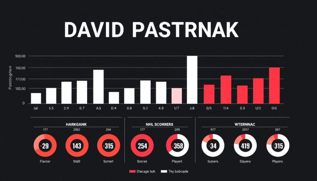 Comparative analysis of Pastrnak in scoring race