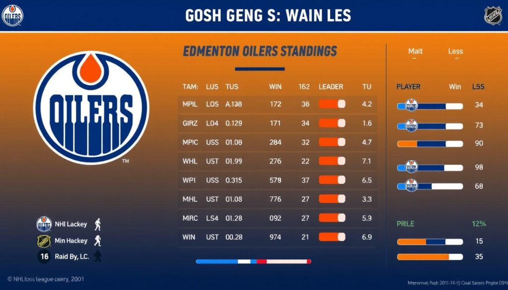Current Status of the Edmonton Oilers in NHL standings