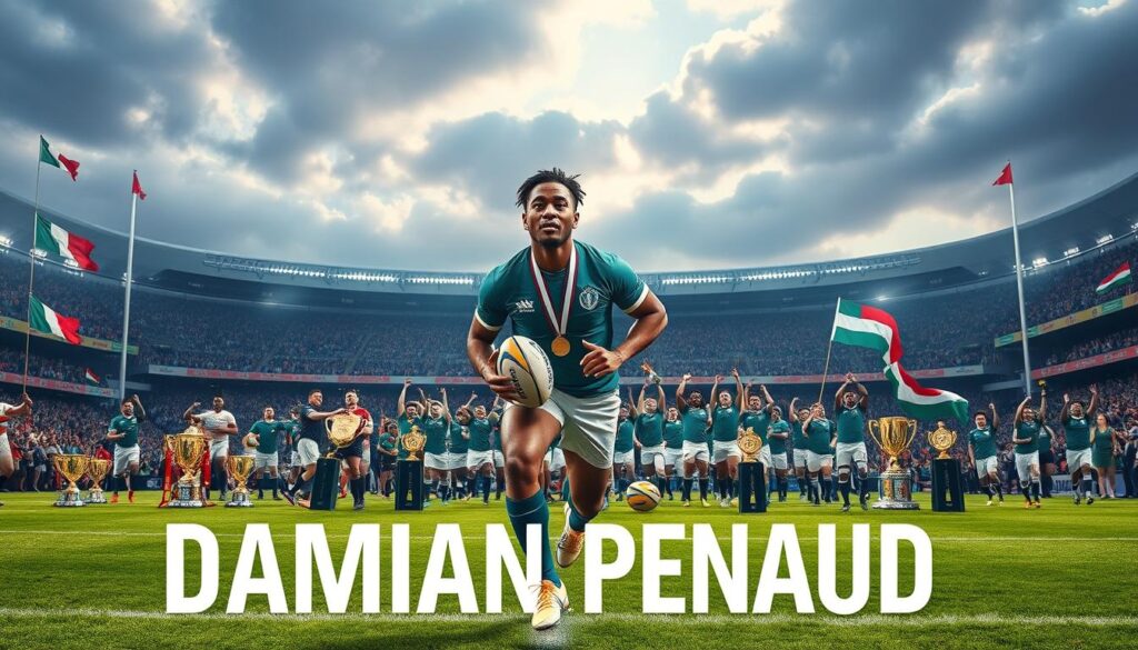 Damian Penaud achievements in rugby recognition