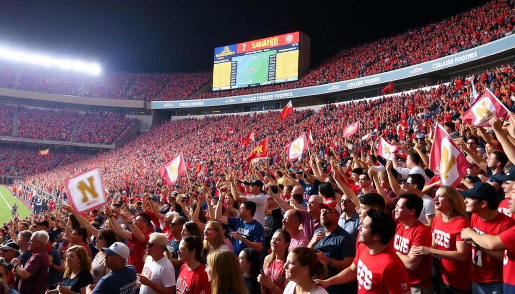 Fan engagement in college football discussions and reactions