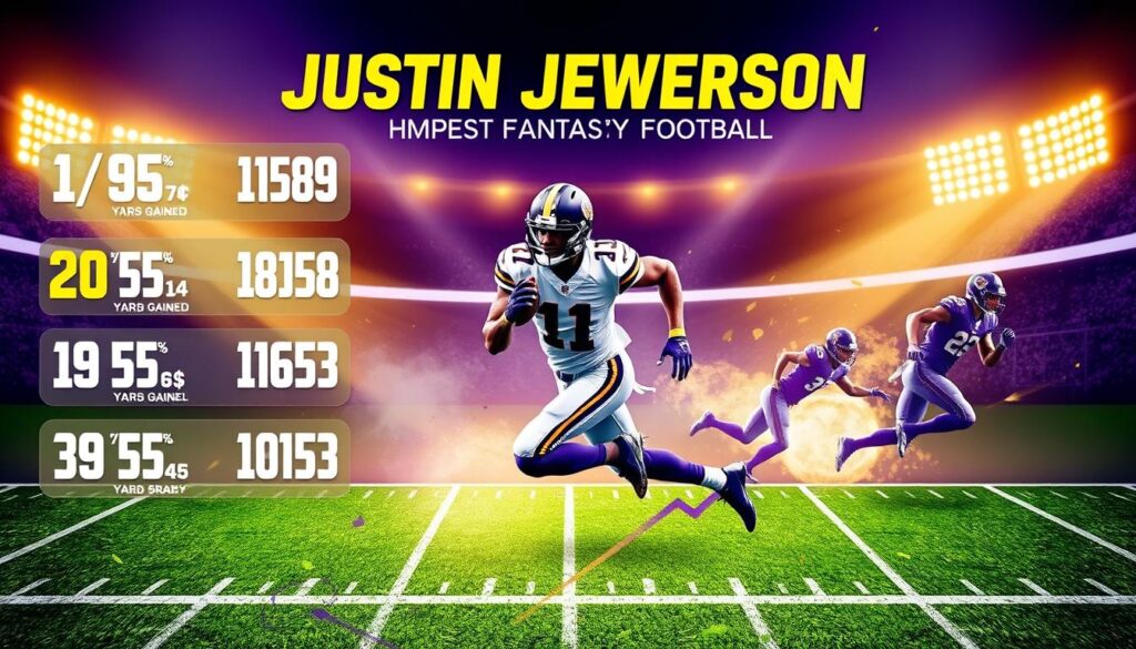 Fantasy football Justin Jefferson stats