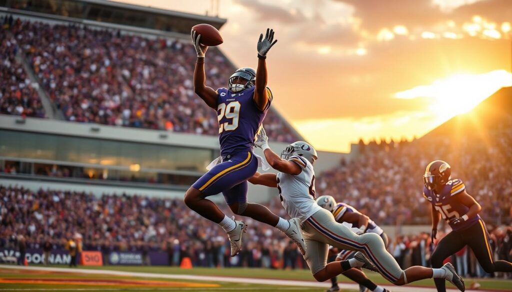Justin Jefferson touchdown receptions debut season