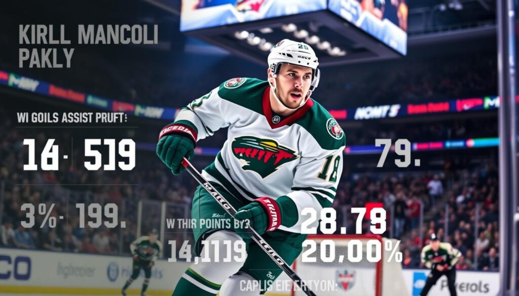 Kirill Kaprizov playing for Minnesota Wild