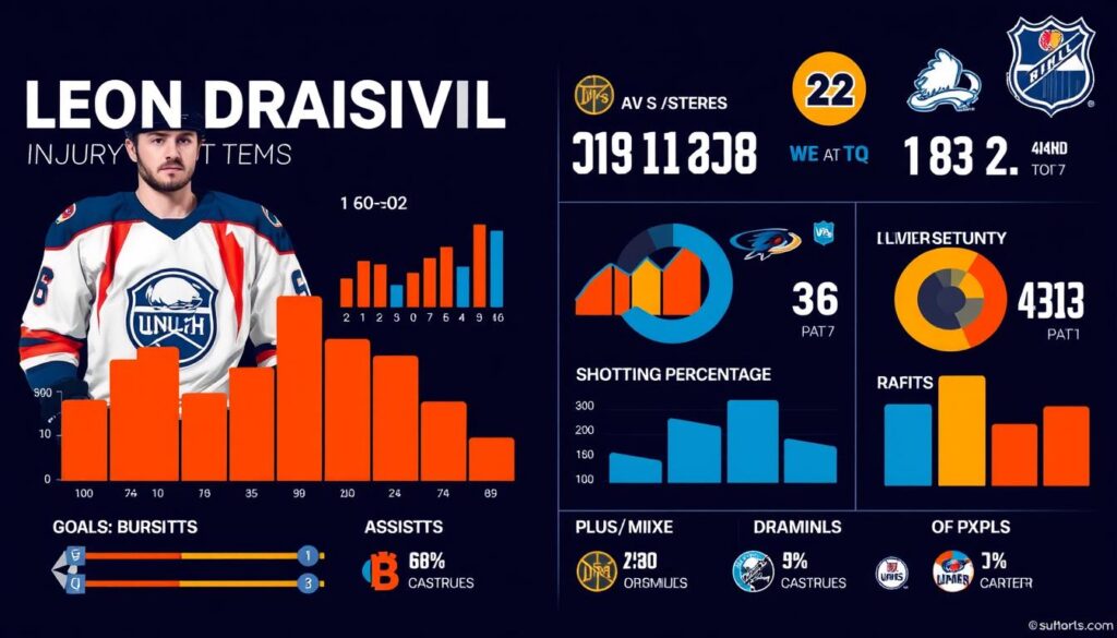 Leon Draisaitl's performance statistics pre-injury