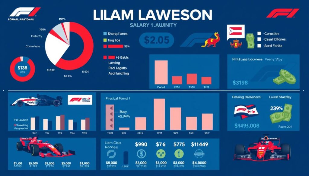 Liam Lawson salary breakdown in F1