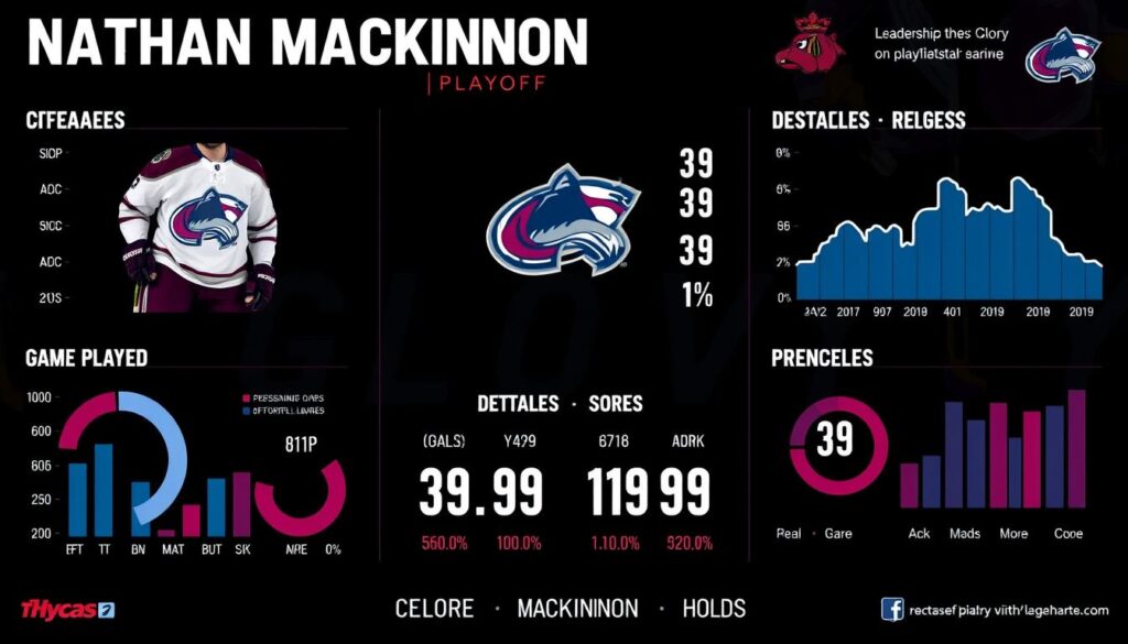 MacKinnon's playoff statistics