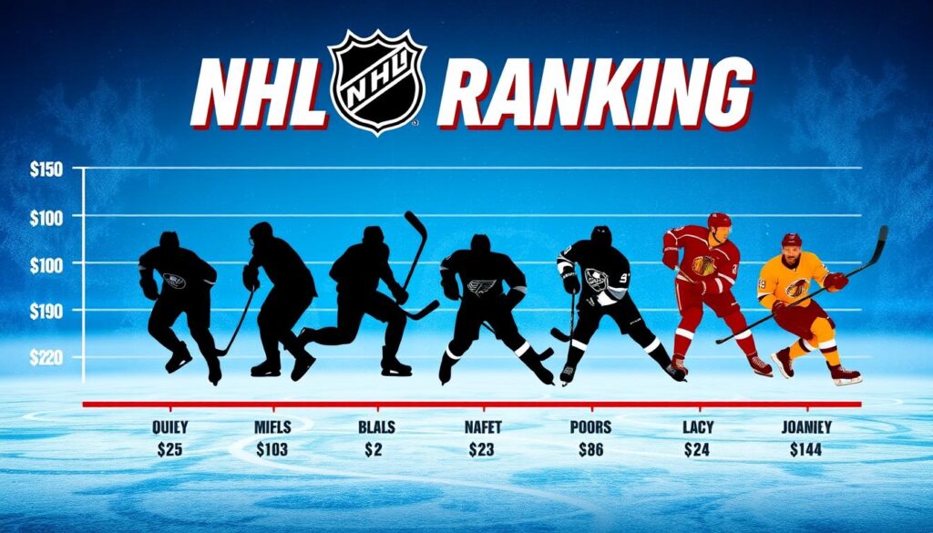 NHL player salaries ranking