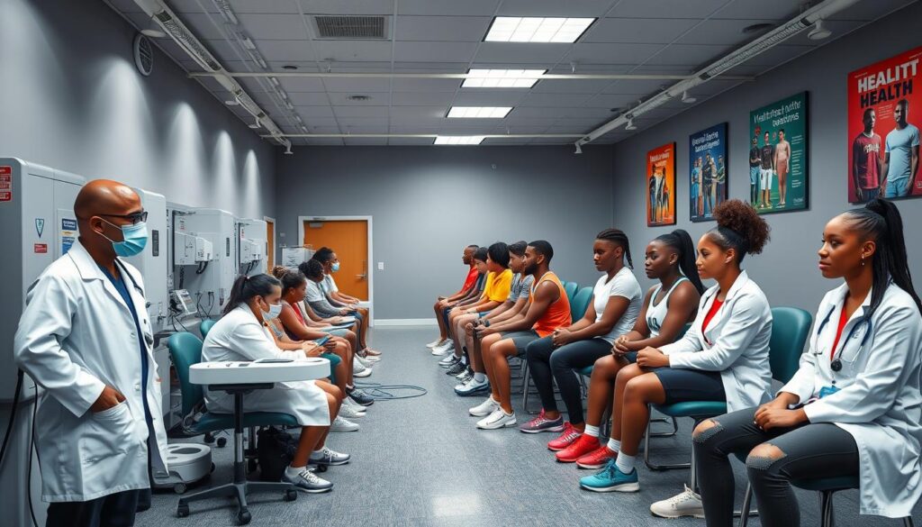 Regular health screenings for athletes