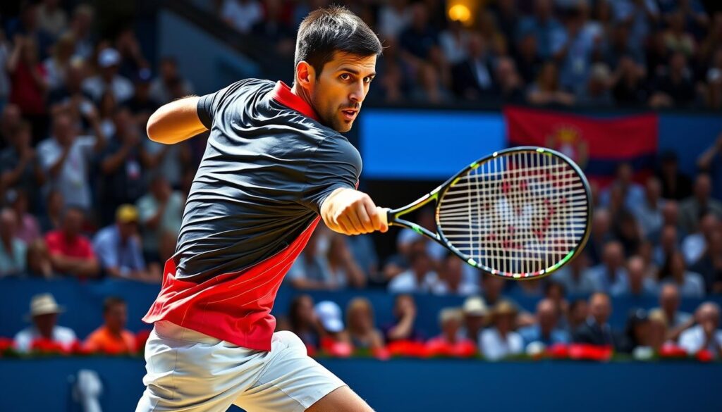 Serbian athlete Novak Djokovic
