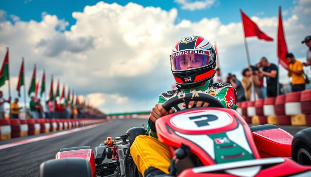 Sergio Perez karting
