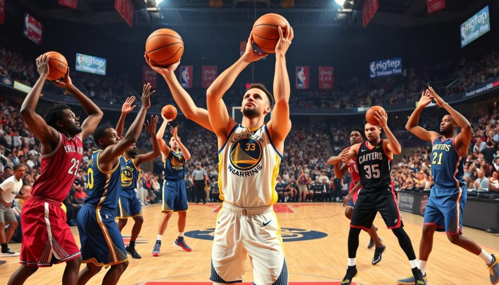 Stephen Curry versus other shooters