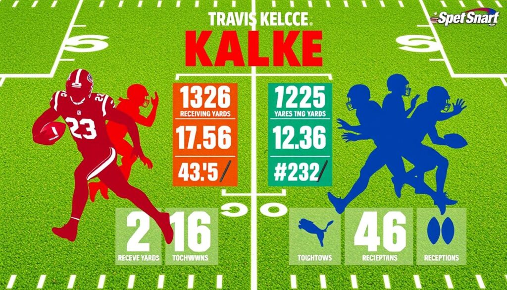 Travis Kelce statistics comparison