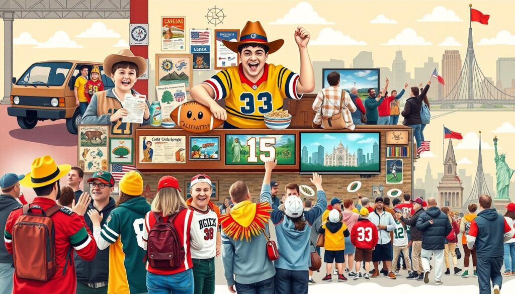 US sports audience behavior regional differences