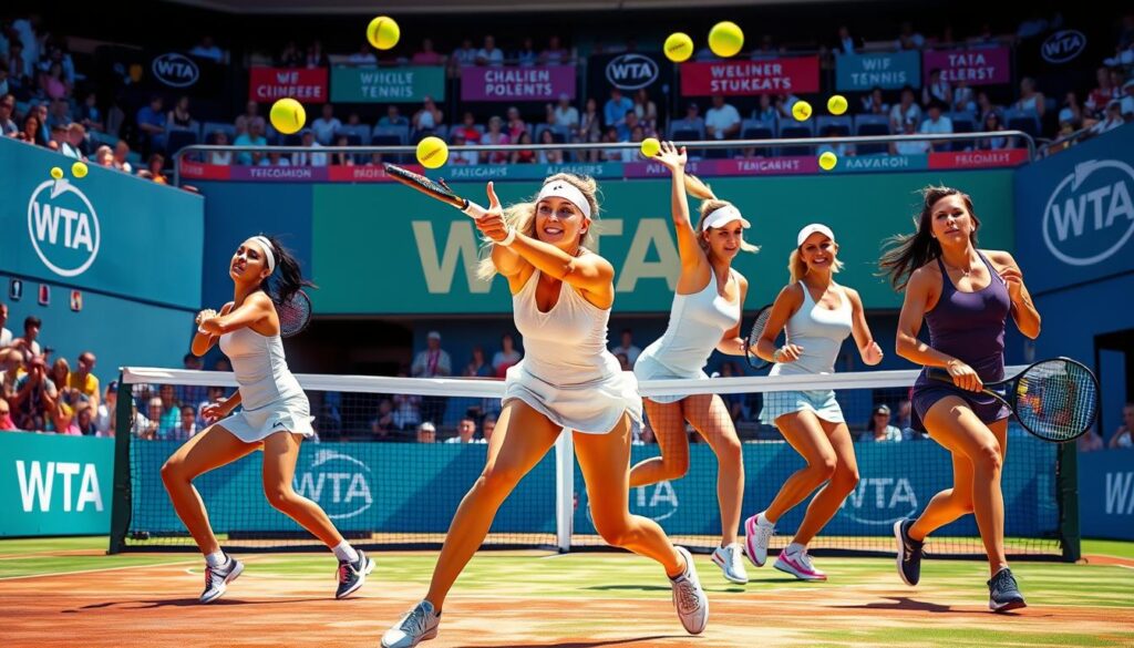 WTA rankings leading players