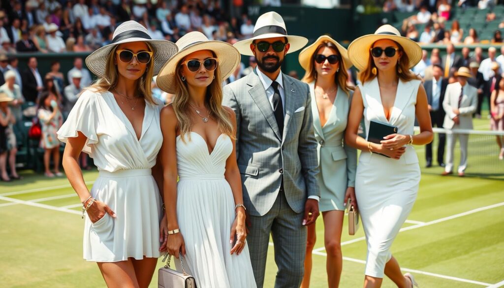 celebrity Wimbledon fashion