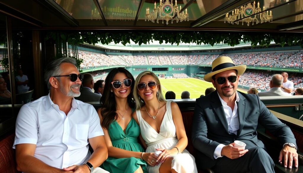 celebrity couples Wimbledon
