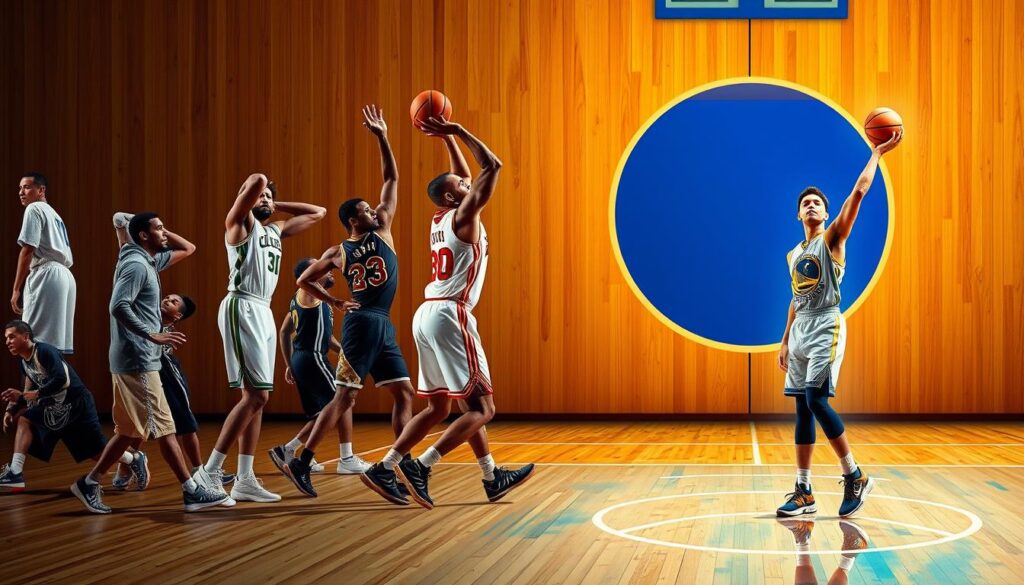 evolution of three-point shooting