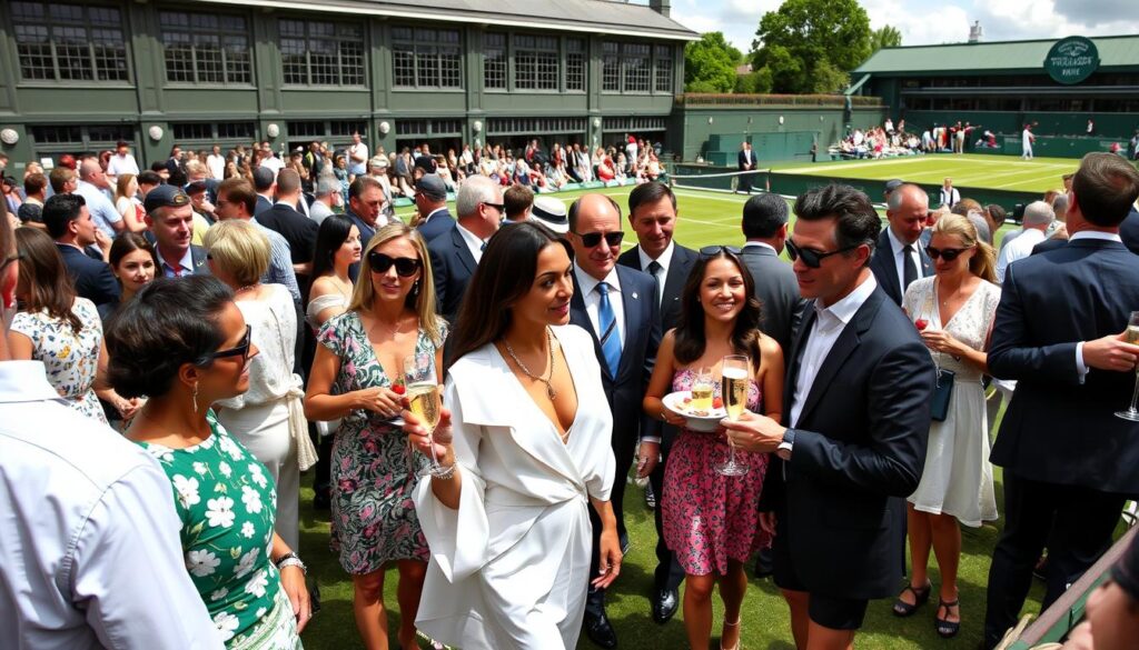 influence of celebrities on Wimbledon