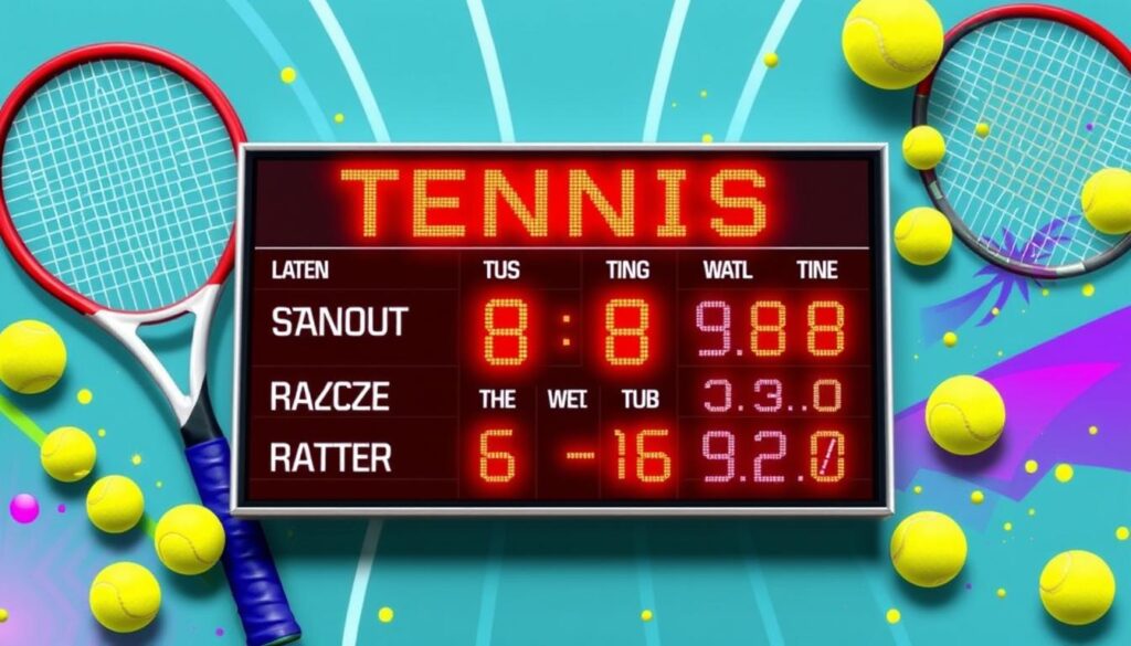 latest tennis scores