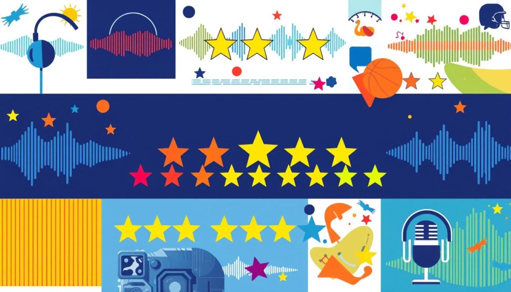 listener ratings and podcast reviews