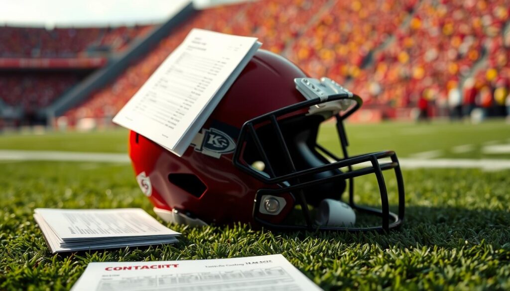 organizing Mahomes contract