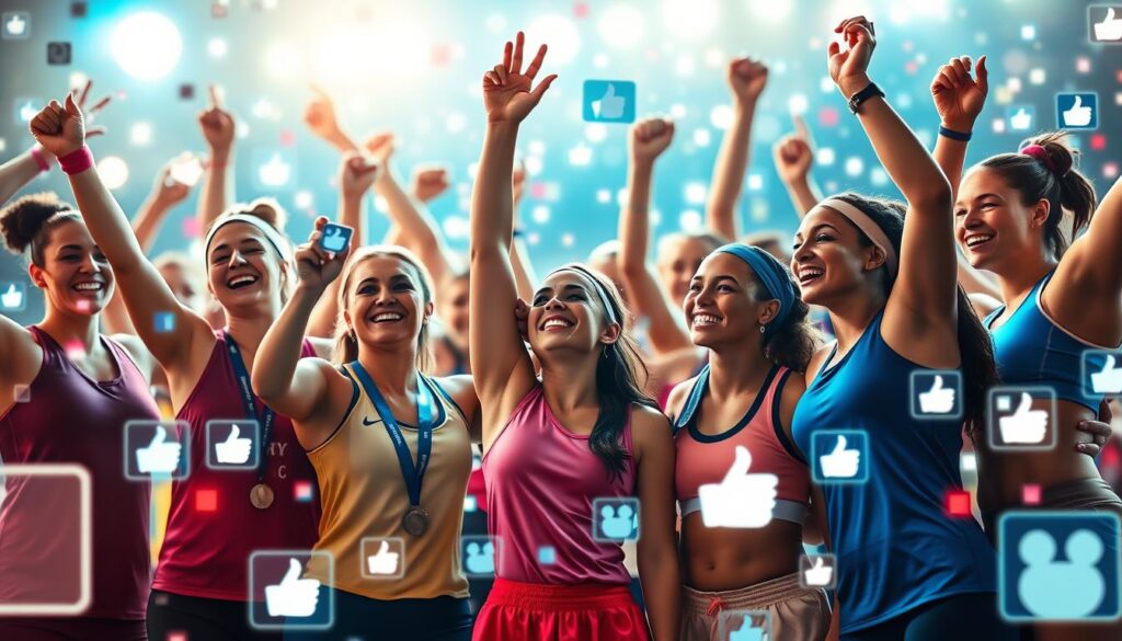 social media influence women's sports