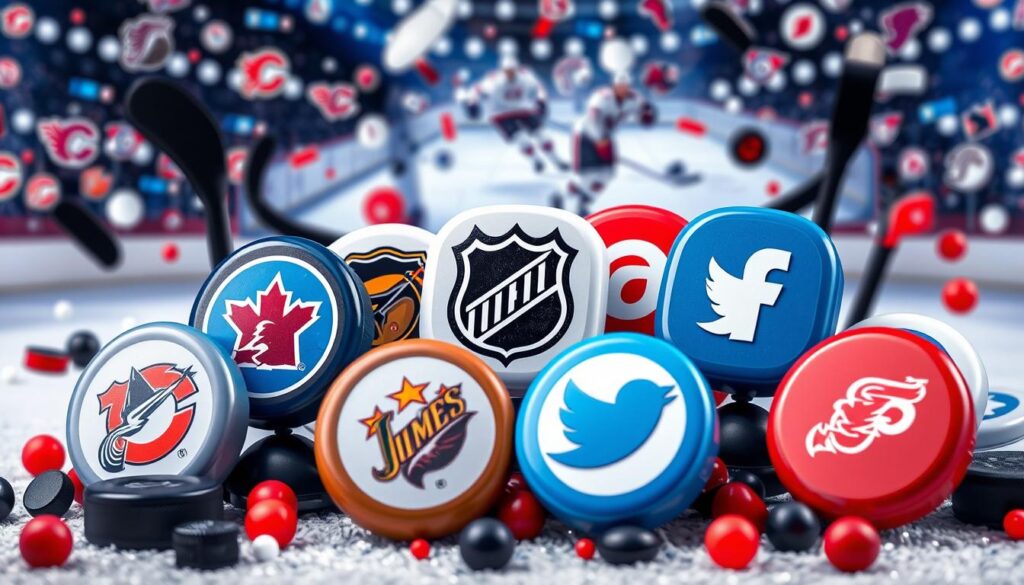 social media updates for NHL