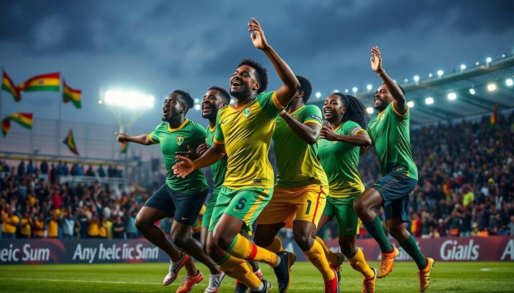 African soccer players