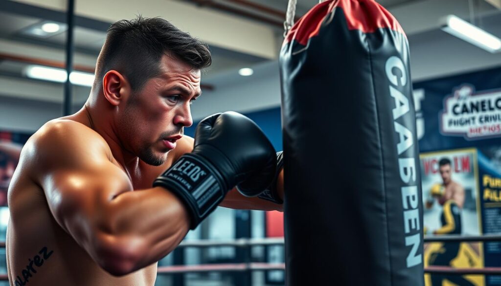 Canelo Alvarez training