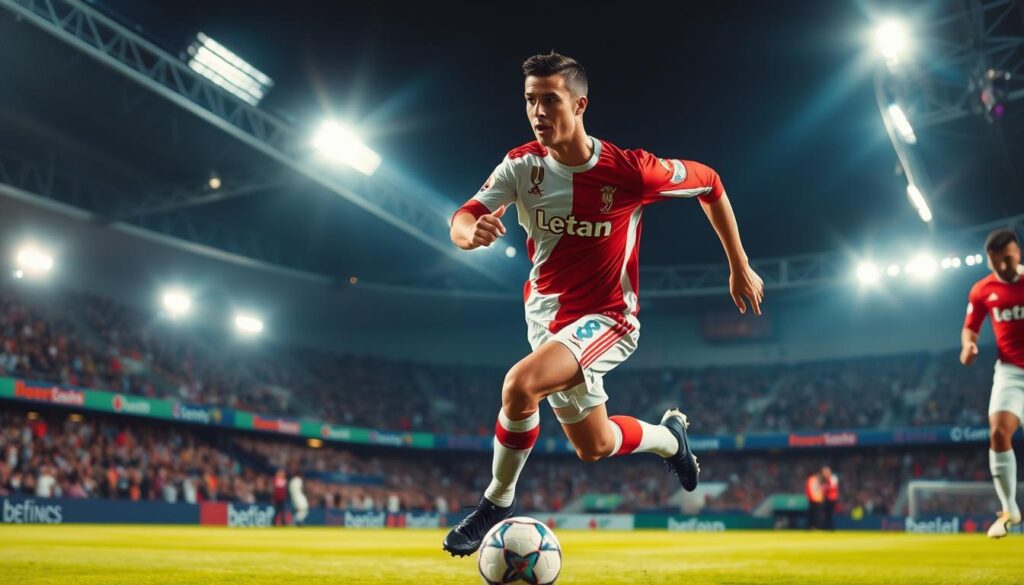 Cristiano Ronaldo in action