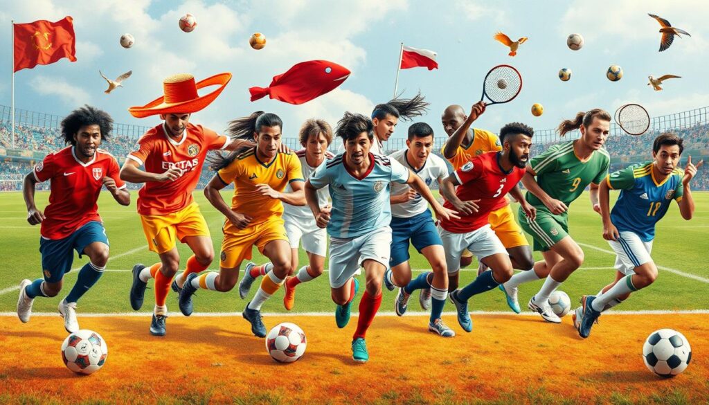 Global sports icons
