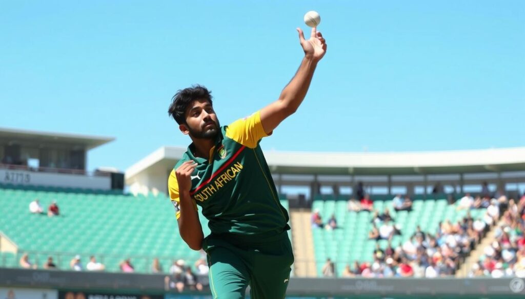 Keshav Maharaj spin attack