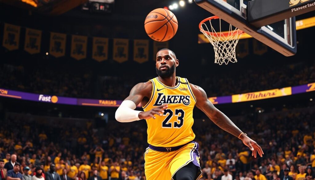 LeBron James Lakers scoring