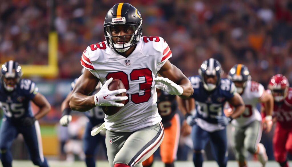 NFL player in action