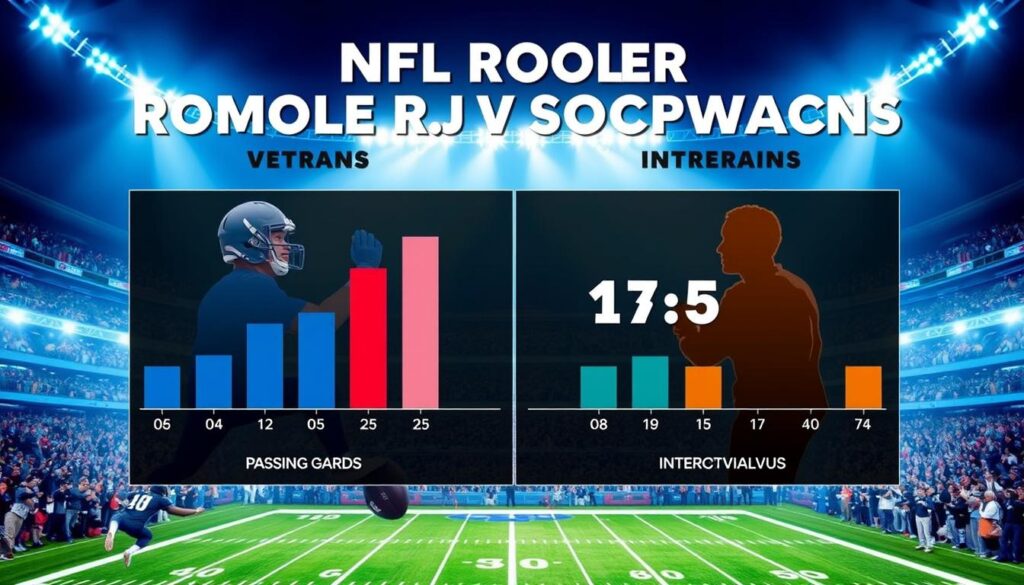 NFL rookie QB stats comparing performance