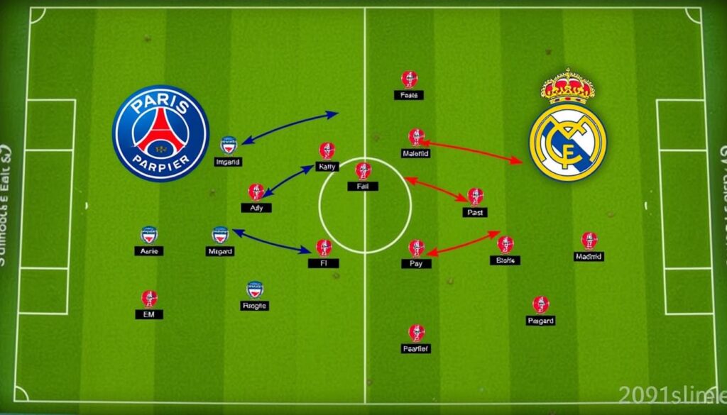 PSG Real Madrid tactics