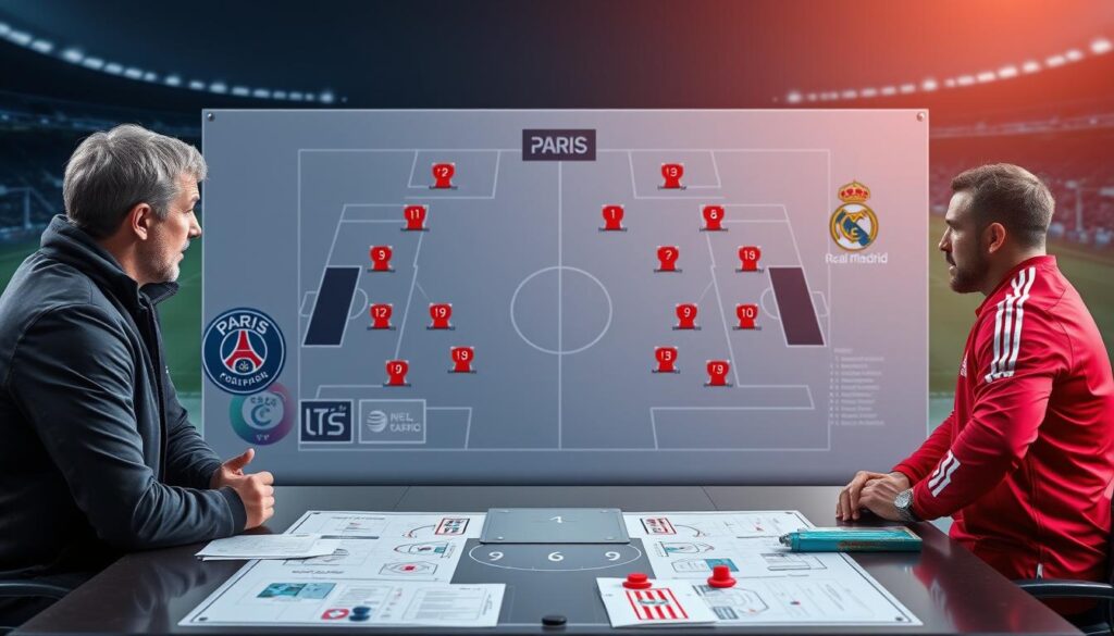 PSG vs Real Madrid coaching strategies