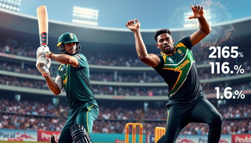 Quinton de Kock batting averages and Kagiso Rabada bowling figures