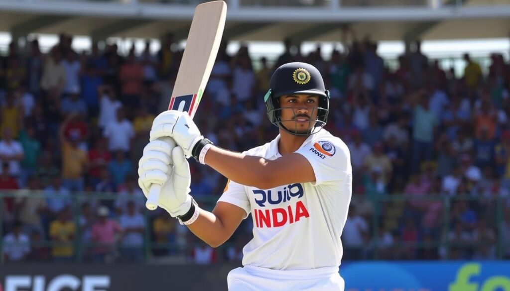 Shubman Gill batting