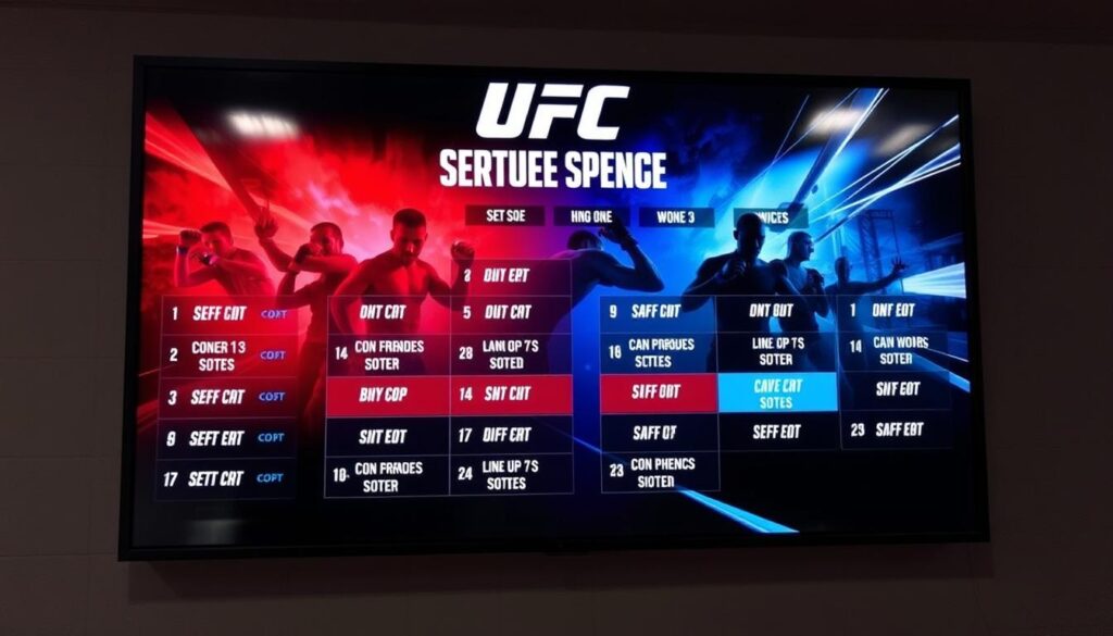 UFC Event Scheduling