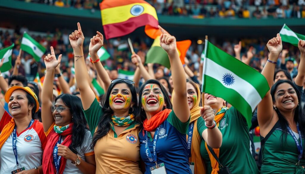 Women's cricket fans