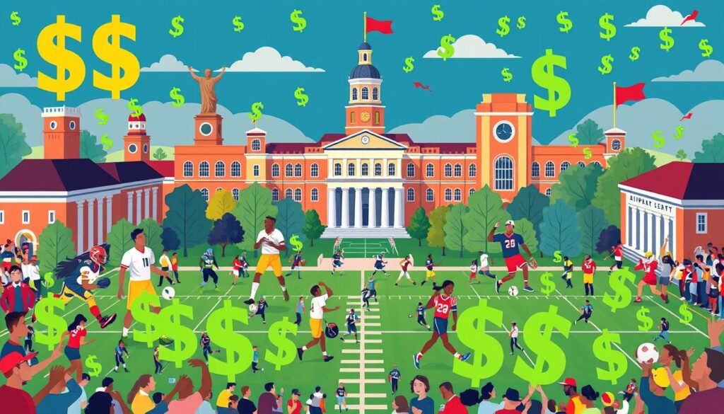 College athlete compensation changes