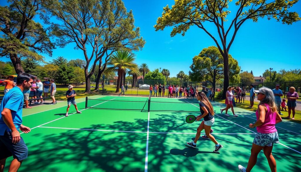 Pickleball court