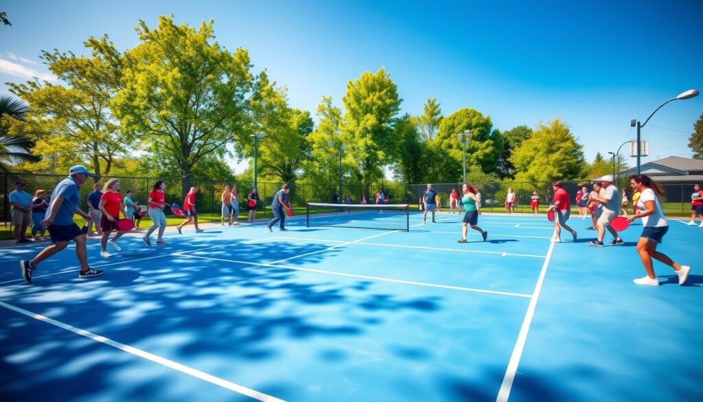 Pickleball court