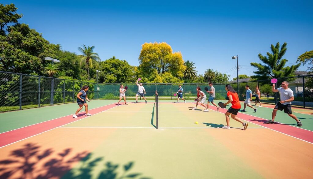 Pickleball court