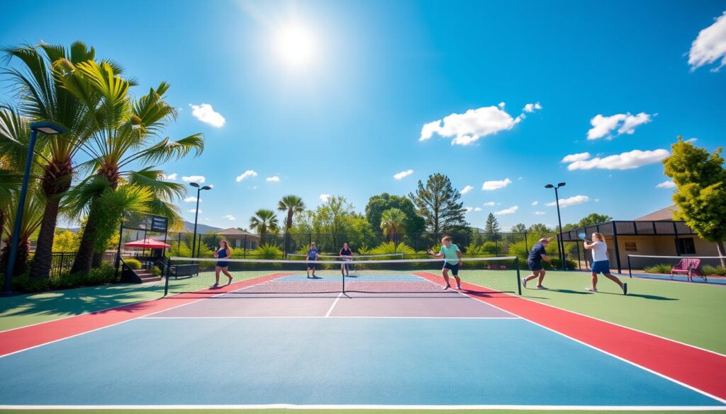 Pickleball court