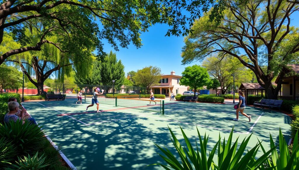 Pickleball court