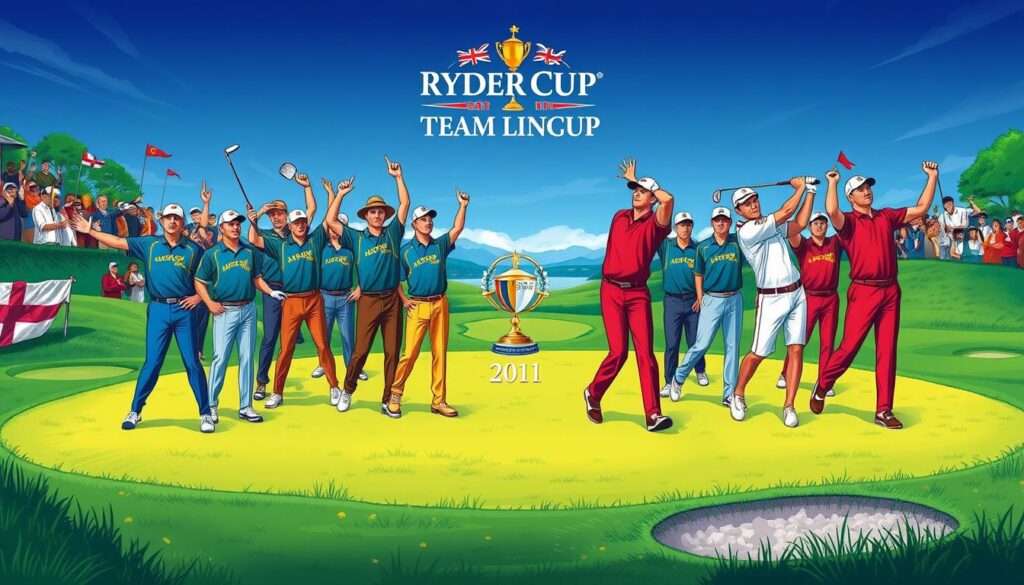 Ryder Cup team lineup